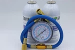 Envirosafe Arctic Air For R12, Refrigerant Support, Cans Brass Gauge. Fixed Price $64.99.