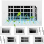 Blulu Pack Steel Air Vent Cover 6"X4" Ceiling Wall Supply Grille With Screws. Fixed Price $83.16.