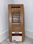 Accord Floor Register Solid Oak Louvred 4" X 12" Light Finish. Fixed Price $18.95.