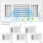 Dgb 6 Pcs 10X4 Inch Air Vent Covers 3-WAY Solid Metal Wall & Ceiling Regist.... Fixed Price $59.39.