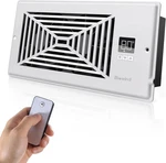 Quiet Register Booster Fan Fits 4" X 10" Holes, 10-SPEED Smart Heating. Fixed Price $71.99.
