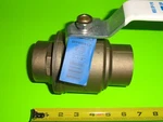 (1) Nibco 2-1/2" #SFP600A-LF 2PC Brass Ball Valve Solder Female Cup End New/nos. Fixed Price $174.95.