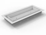 Airwinks 4 X 12 White Floor Vent Cover, Classic Aria Design. Fixed Price $55.00.