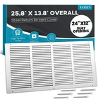 Fits 24X12 Duct Opening Steel Return Air Grille By Voisen Vent Cover. Fixed Price $16.94.