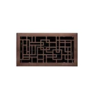 Signature Hardware Baer Steel Floor Register - Oil Rubbed Bronze 6" X 14". Fixed Price $39.00.