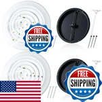 Therwen 2 Set 10 Inch Round Vent Cover Ceiling Diffuser Hvac Duct. Fixed Price $103.48.