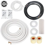 25 Feet White Install Kit For Mini Split Heat Pump Systems 1/4"-1/2" Dia.. Fixed Price $72.42.