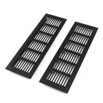 Geesatis 2 Pcs Louvered Ventilation Grille Air For Cabinet Shoe .... Fixed Price $15.93.