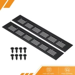 2PCS 10"X2" Door Air Cover Aluminum Grille Ventilation Louvered Screw Black. Fixed Price $15.17.