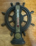 Souvenir Ships Wheel Thermometer Great Seal Of State Delaware. Fixed Price $16.99.