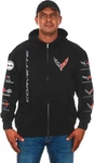 Jh Design Men's Chevy Corvette C8 Collage Zip-up Hoodie Black Sweatshirt. Fixed Price $69.98.