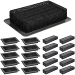 20 Pcs 4" X 8" Floor Vents Register With Mesh Cover Trap Set Heavy Duty .... Fixed Price $93.06.