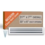 Fa-star Clean Modern Ac Vent Cover 30 X 6 (duct Opening Cutout) Decorative .... Fixed Price $125.04.