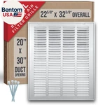 Fits 20X30 Duct Opening Steel Return Air Filter Grille By Removable Door Fo. Fixed Price $122.87.