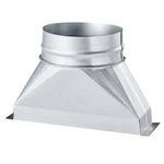 Vevor Duct Boot, 3-1/4 X 10 6 Inch End Galvanized To Round Transiti. Fixed Price $33.32.