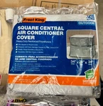 Frostking 30IN. X 34IN. W Polyethylene Gray Square Air Conditioner Cover. Fixed Price $15.99.