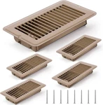 Tandefio Pcs 4" X 8" Floor Vent Cover Heavy Duty Metal Brown. Fixed Price $50.26.