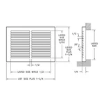 Hart & Cooley 657 Baseboard Return Air Grilles 14" X 8" (w H) White. Fixed Price $39.99.