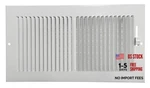 Hart & Cooley Series 10" X 5" White Ceiling Or Sidewall Register (6611005). Fixed Price $53.25.