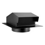 Vevor 6" Black Steel Hooded Vent Cover Spcc Screen Roof Wall Exhaust Square. Fixed Price $20.00.