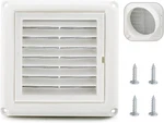 Cenipar 4" Louvered Vent Cover Dryer Exhaust Air With Screws Stops. Fixed Price $14.99.