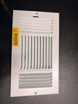 Reliabilt 12" X 6" 3-WAY Steel White Sidewall/ceiling Register Customer Return. Fixed Price $10.40.