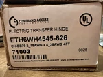 Command Access Technologies ETH6WH4545 626 CH-BB79 Energy Transfer Hinge,. Fixed Price $89.99.