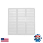 Repa Market 12X12 Inch Air Vent Cover/white Galvanized Steel Louvered Grill. Fixed Price $43.37.