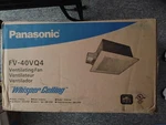 Panasonic FV-40VQ4 Whisper Ceiling Ventilating Fan, Exhaust, 3 Speeds, Electric. Fixed Price $219.99.