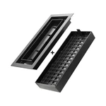 Inte-grates 4 In. 10 Customizable Plastic Floor Register Textured Black. Fixed Price $19.54.