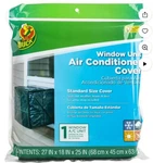 Duck Brand Window Unit Air Conditioner Cover Standard Size 27" X 18" 25". Fixed Price $7.99.