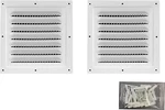 2PCS Attic Vent Soffit Aluminum Wall Metal Shed Square Louve. Fixed Price $25.99.