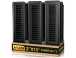 Byewire 2X10 Floor Register 6-PACK, Heavy Duty Steel Vent Covers, Black. Fixed Price $29.00.