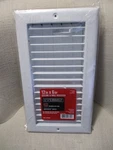 Everbilt 12" X 6" White Steel Adjustable Wall And Ceiling Register Paintable New. Fixed Price $23.39.