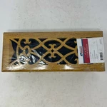 Accord 4" X 12" Floor Register Victorian Style Oak Finish. Fixed Price $30.00.