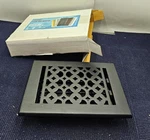 Prima VR-100 Floor Vent Register Cast Iron 6 X 8 Black Air Cover. Fixed Price $51.99.