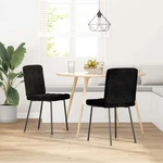 Dining Chairs 2 Pcs Black Velvet Dinner Kitchen Seat Vidaxl. Fixed Price $92.99.