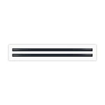 24" Linear Diffuser (2 Slot) Double White Decorative Air Vent -.... Fixed Price $96.66.