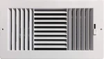 Hbw Three-way Plastic Air Vent Panel Wall Register White 12X6 Duct Opening. Fixed Price $18.90.