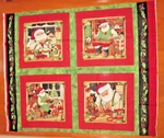 Christmas Santa's Workshop Pillow(s) Ct. FABRIC-CP50016-SUSAN WINGET-44"WX36"L-N. Fixed Price $9.95.