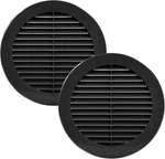 Vent Systems 6'' Inch Pack 2 Black Soffit Cover - Round Air Louver. Fixed Price $31.95.