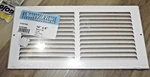 Return Air Grille, Steel, White, 6-IN. -372W14X6 T49 Nos. Fixed Price $10.04.