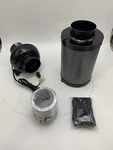 Ipower 4INCH Inline Fan Air Carbon Filter Ducting Set - Black. Fixed Price $80.27.
