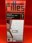 Fittes Aria Lite Framed Wall Vent, 4 In X 10 White. Fixed Price $19.00.