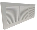 White Baseboard Return Grill 16X8 Duct 17.25X9.25 Overall 7/8" Back. Fixed Price $44.83.