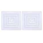 2PACK Square Air Vent Cover 10 X Inch Plastic Return Grille White. Fixed Price $21.84.