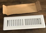 Everbilt 322893 (white) 2" X 10" Duct-floor Register (metal). Fixed Price $11.73.