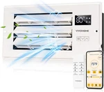 Vivohome Register Booster Fan - 4'' X 10'' Opening With Adjustable Louver. Fixed Price $9.99.