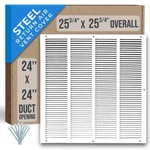 Handua Steel Return Air Grille Hvac Duct Cover White 24"X24" (1040). Fixed Price $42.49.