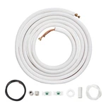 Vevor Mini Split Line Set 1/4"X3/8" X25 Ft Copper Tubing Ac W/ Connection Cable. Fixed Price $102.83.